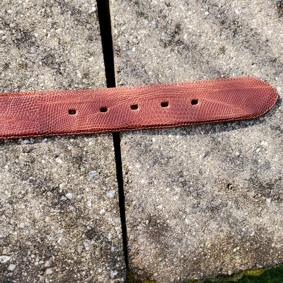 POLO RALPH LAUREN GENUINE LIZARD SKIN BELT SIZE 26 main image 6